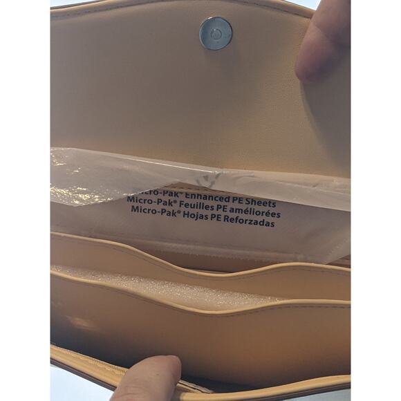 Crossbody Bag A New Day Peach Yellow Adjustable‎ Strap Multiple Pockets Wallet - Picture 6 of 8